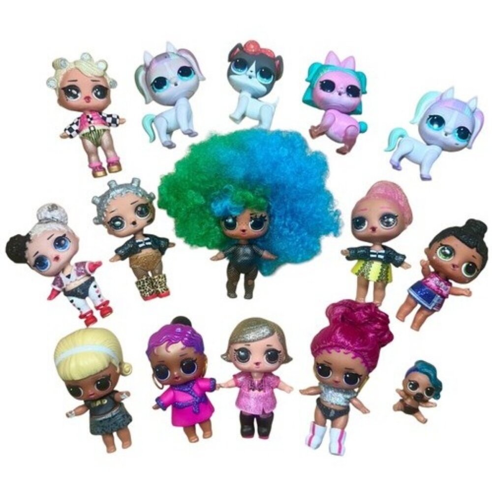 Lot Of 15 LOL SURPRISE DOLLS Tots Pets 1 Lil Sis Stocking Stuffers Christmas